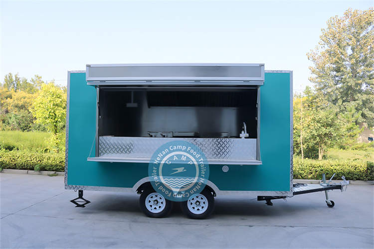 Fully Equipped Mobile Food Trailer Ice Cream Coffee Truck