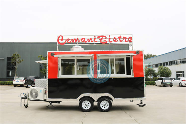 Fully Equipped Mobile Food Trailer Ice Cream Coffee Truck