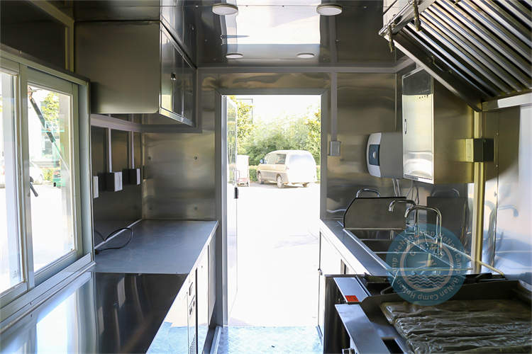 Fully Equipped Mobile Food Trailer Ice Cream Coffee Truck