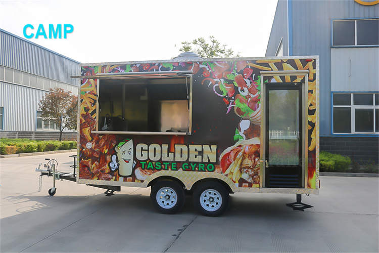 Fully Equipped Mobile Food Trailer Ice Cream Coffee Truck