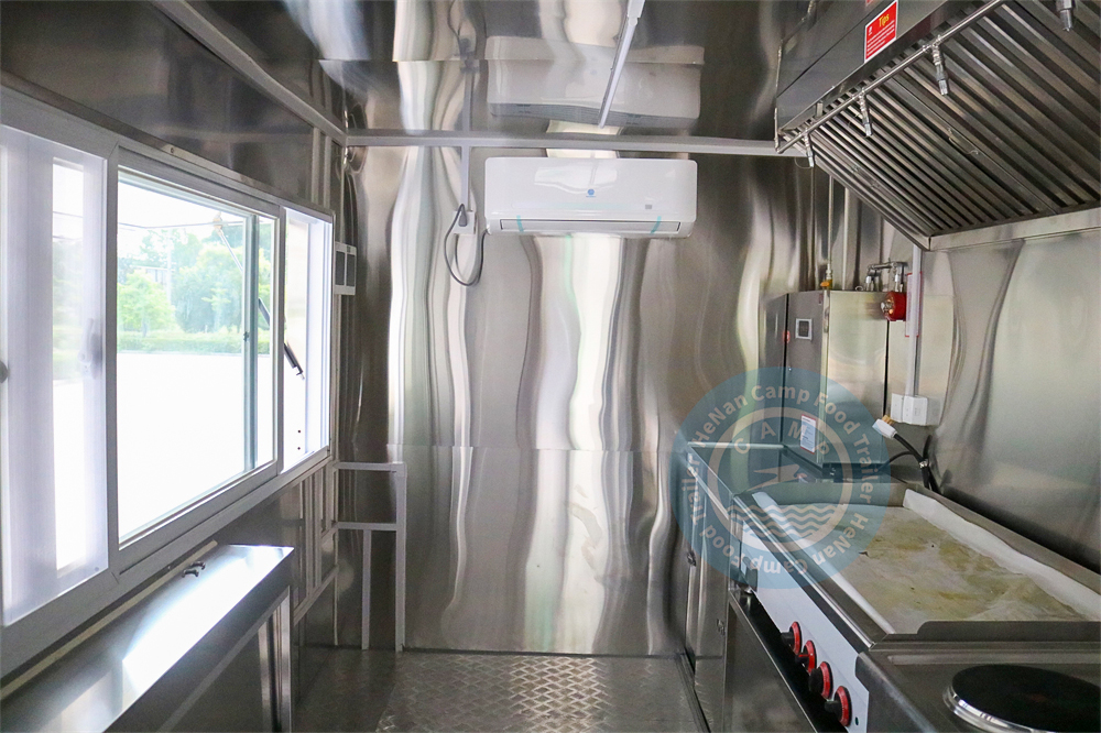 7m Big Food Truck With Bathroom
