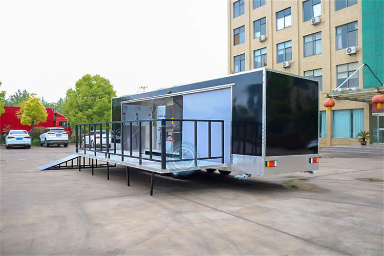 Large Size Food Trailer With A Bbq Area